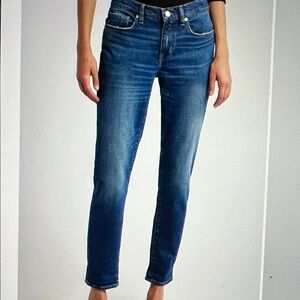 Frame Denim Le Garcon Women's Classic Blue Straight Leg Jeans size 30